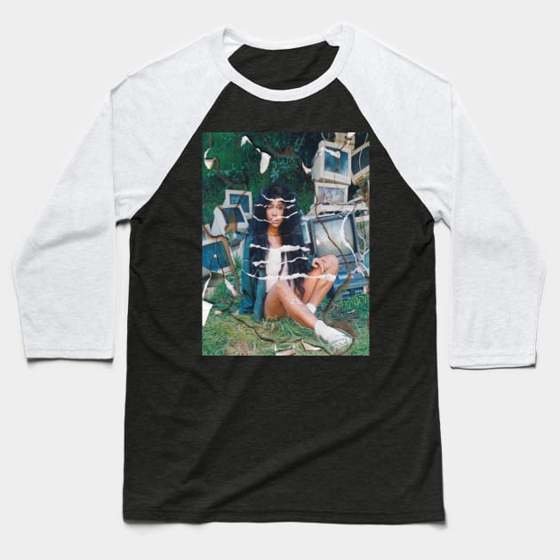 SZA (CTRL) Baseball T-Shirt by stellarcollages